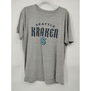 Fanatics Seattle Kraken Hockey Gray T-shirt Short Sleeve Fan Apparel XL